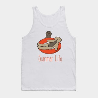 Otter Summer Life Tubing Tank Top
